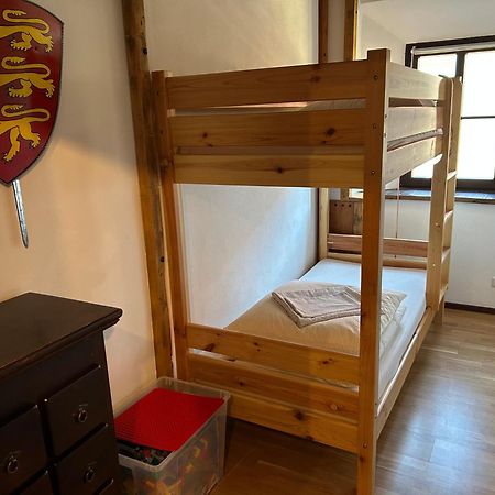 Fewo LATERNENSTUBE mit großem Familienbett für 2 Erw und 6 Kids bei Dresden Leppersdorf Exterior foto
